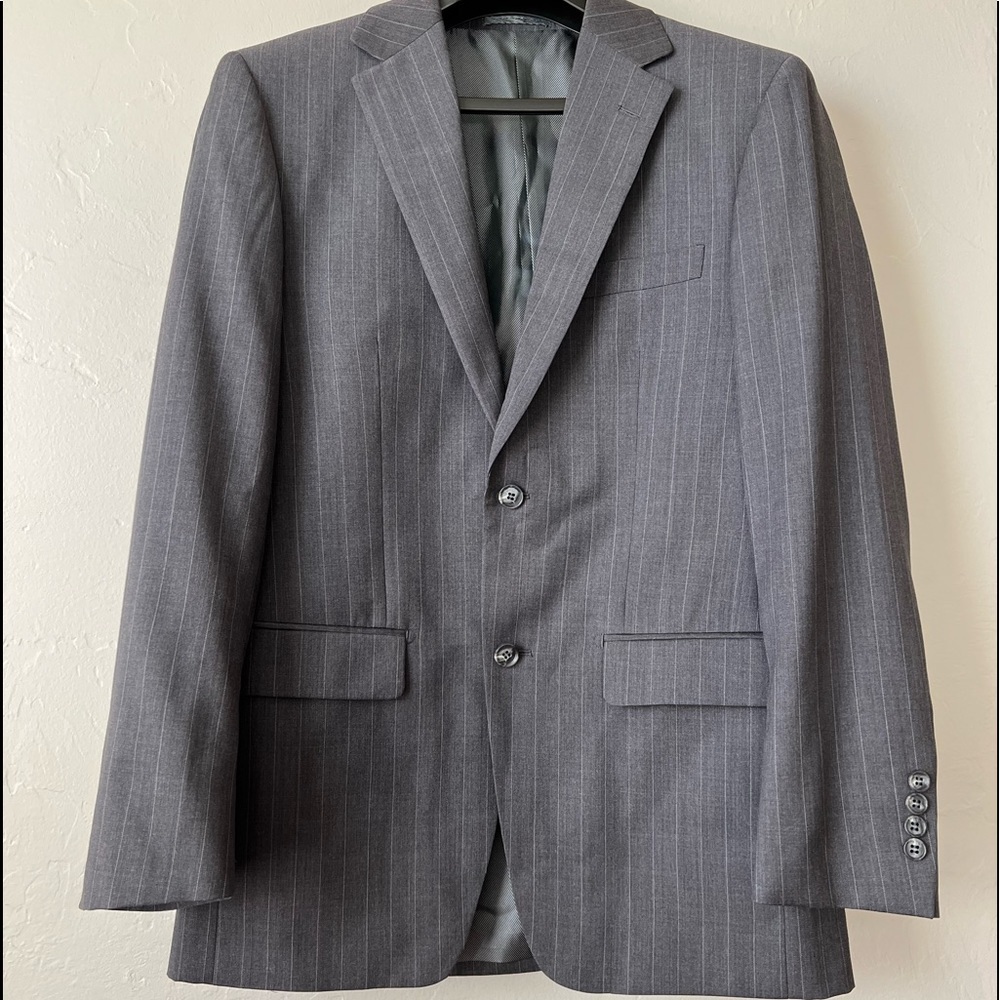 Luca Bertoni Pinstripe Suit Jacket/Blazer